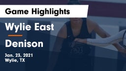 Wylie East  vs Denison  Game Highlights - Jan. 23, 2021