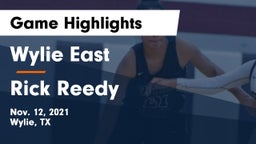 Wylie East  vs Rick Reedy  Game Highlights - Nov. 12, 2021