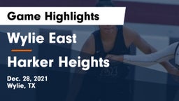 Wylie East  vs Harker Heights  Game Highlights - Dec. 28, 2021