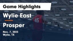 Wylie East  vs Prosper  Game Highlights - Nov. 7, 2023