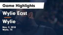 Wylie East  vs Wylie  Game Highlights - Nov. 9, 2018
