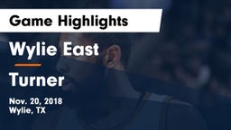 Wylie East  vs Turner  Game Highlights - Nov. 20, 2018