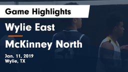 Wylie East  vs McKinney North  Game Highlights - Jan. 11, 2019