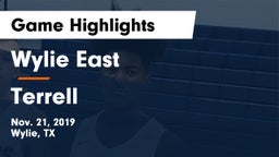 Wylie East  vs Terrell  Game Highlights - Nov. 21, 2019