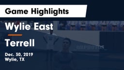 Wylie East  vs Terrell  Game Highlights - Dec. 30, 2019