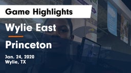 Wylie East  vs Princeton  Game Highlights - Jan. 24, 2020