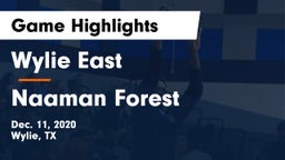 Wylie East  vs Naaman Forest  Game Highlights - Dec. 11, 2020