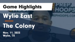 Wylie East  vs The Colony  Game Highlights - Nov. 11, 2023