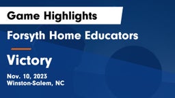 Forsyth Home Educators vs Victory Game Highlights - Nov. 10, 2023