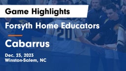 Forsyth Home Educators vs Cabarrus Game Highlights - Dec. 23, 2023