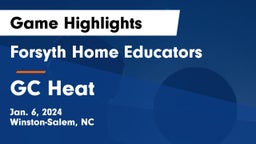 Forsyth Home Educators vs GC Heat Game Highlights - Jan. 6, 2024