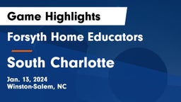 Forsyth Home Educators vs South Charlotte Game Highlights - Jan. 13, 2024