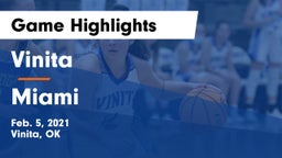 Vinita  vs Miami  Game Highlights - Feb. 5, 2021