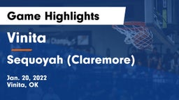 Vinita  vs Sequoyah (Claremore)  Game Highlights - Jan. 20, 2022