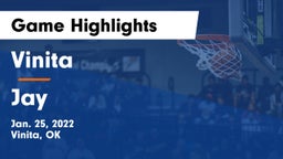 Vinita  vs Jay  Game Highlights - Jan. 25, 2022