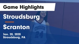 Stroudsburg  vs Scranton  Game Highlights - Jan. 20, 2020