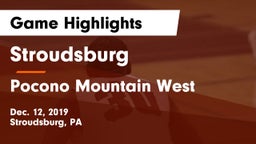 Stroudsburg  vs Pocono Mountain West  Game Highlights - Dec. 12, 2019