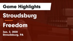 Stroudsburg  vs Freedom  Game Highlights - Jan. 2, 2020