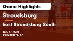 Stroudsburg  vs East Stroudsburg  South Game Highlights - Jan. 17, 2023