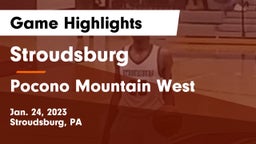 Stroudsburg  vs Pocono Mountain West  Game Highlights - Jan. 24, 2023