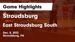 Stroudsburg  vs East Stroudsburg  South Game Highlights - Dec. 8, 2023