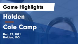 Holden  vs Cole Camp  Game Highlights - Dec. 29, 2021