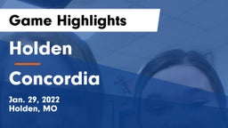 Holden  vs Concordia  Game Highlights - Jan. 29, 2022
