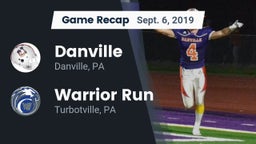 Recap: Danville  vs. Warrior Run  2019
