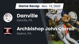 Recap: Danville  vs. Archbishop John Carroll  2020