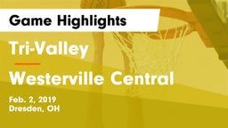 Tri-Valley  vs Westerville Central  Game Highlights - Feb. 2, 2019