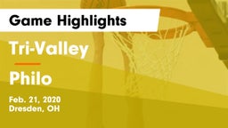 Tri-Valley  vs Philo  Game Highlights - Feb. 21, 2020