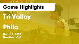Tri-Valley  vs Philo  Game Highlights - Dec. 15, 2023
