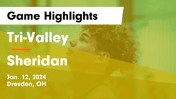 Tri-Valley  vs Sheridan  Game Highlights - Jan. 12, 2024