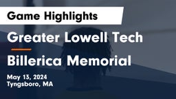 Greater Lowell Tech  vs Billerica Memorial  Game Highlights - May 13, 2024