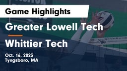 Greater Lowell Tech  vs Whittier Tech Game Highlights - Oct. 16, 2023