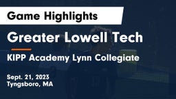 Greater Lowell Tech  vs KIPP Academy Lynn Collegiate  Game Highlights - Sept. 21, 2023
