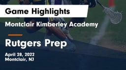 Montclair Kimberley Academy vs Rutgers Prep  Game Highlights - April 28, 2022