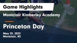 Montclair Kimberley Academy vs Princeton Day  Game Highlights - May 29, 2022
