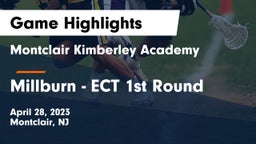 Montclair Kimberley Academy vs Millburn - ECT 1st Round Game Highlights - April 28, 2023