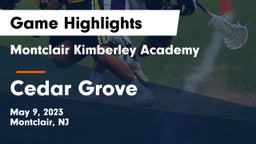 Montclair Kimberley Academy vs Cedar Grove  Game Highlights - May 9, 2023