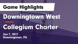 Downingtown West  vs Collegium Charter  Game Highlights - Jan 7, 2017