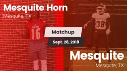 Matchup: Mesquite Horn vs. Mesquite  2018