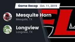 Recap: Mesquite Horn  vs. Longview  2019