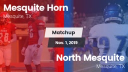 Matchup: Mesquite Horn vs. North Mesquite  2019