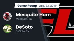 Recap: Mesquite Horn  vs. DeSoto  2019