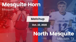 Matchup: Mesquite Horn vs. North Mesquite  2020