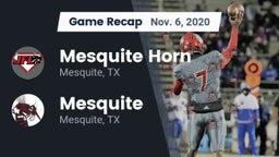 Recap: Mesquite Horn  vs. Mesquite  2020