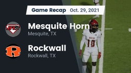 Recap: Mesquite Horn  vs. Rockwall  2021