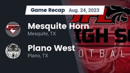 Recap: Mesquite Horn  vs. Plano West  2023