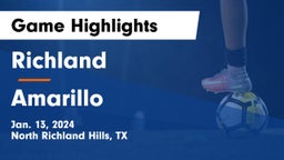 Richland  vs Amarillo  Game Highlights - Jan. 13, 2024